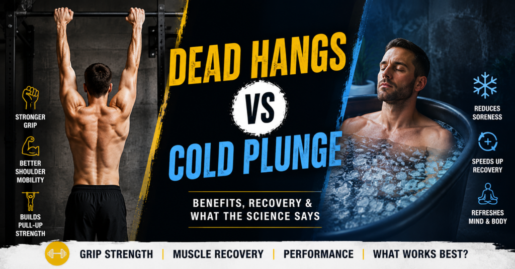 Dead hangs vs cold plunge recovery comparison